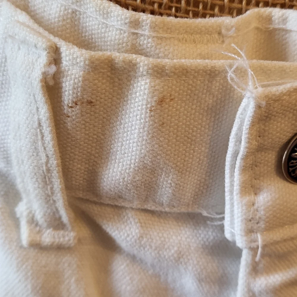 Levis Barnstormer 1970s White Canvas Denim Hot Shorts Size Small - Picture 10 of 10